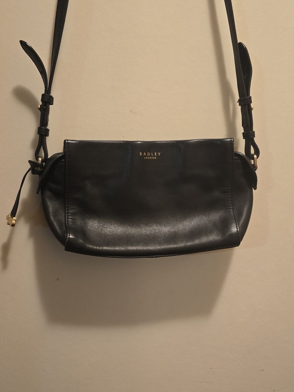 Radley London Black Leather Crossbody Bag